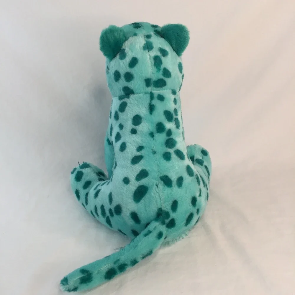 Aurora Destination Nation Leopard Plush 11in Teal Spotted Glitter‎ Eyes 2022